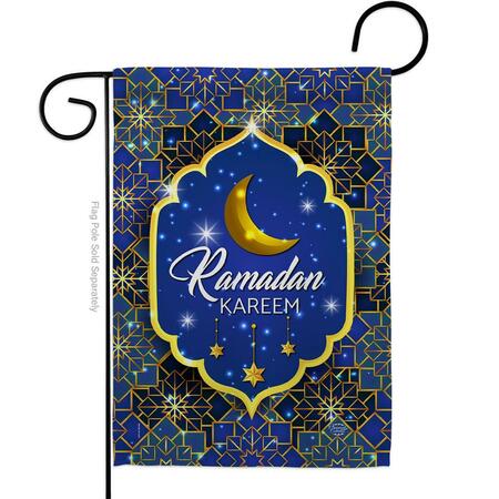 ORNAMENT COLLECTION 13 x 18.5 in. Ramadan Kareem Garden Flag with Religious Faith Double-Sided Decorative Vertical OR583428